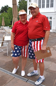 YouthQuest Co-Founder & President Lynda Mann with Tournament Chairman Bill Hall 