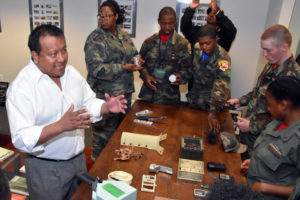 During Vocational Orientation for 3D ThinkLink students from Maryland and DC in April 2016, Prototype Productions COO Italo Travez demonstrates products PPI developed