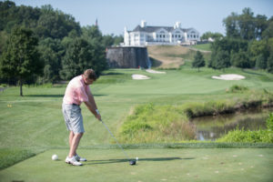 Golfer at 2018 YouthQuest golf tournament Challenge at Trump National