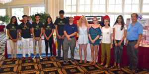 Step Up Loudoun Youth Competition winners at 2-18 YouthQuest Golf Tournament reception