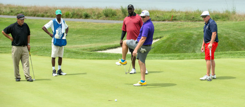 Golfers at YouthQuest;s 11th Annual Challenge at Trump National Golf Club, August 8, 2016