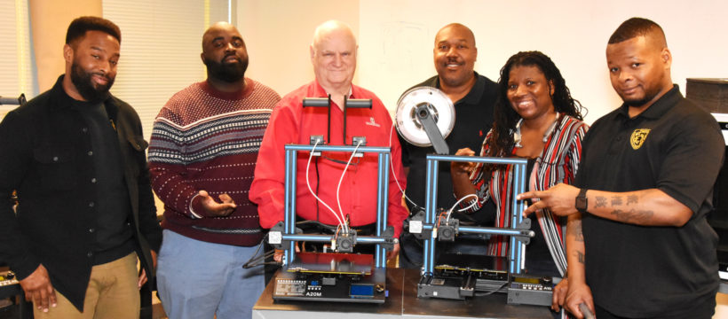 3D ThinkLink teachers from Freestate, Capital Guardian and South Carolina Youth ChalleNGE Academies with YouthQuest Director of Instruction Tom Meeks